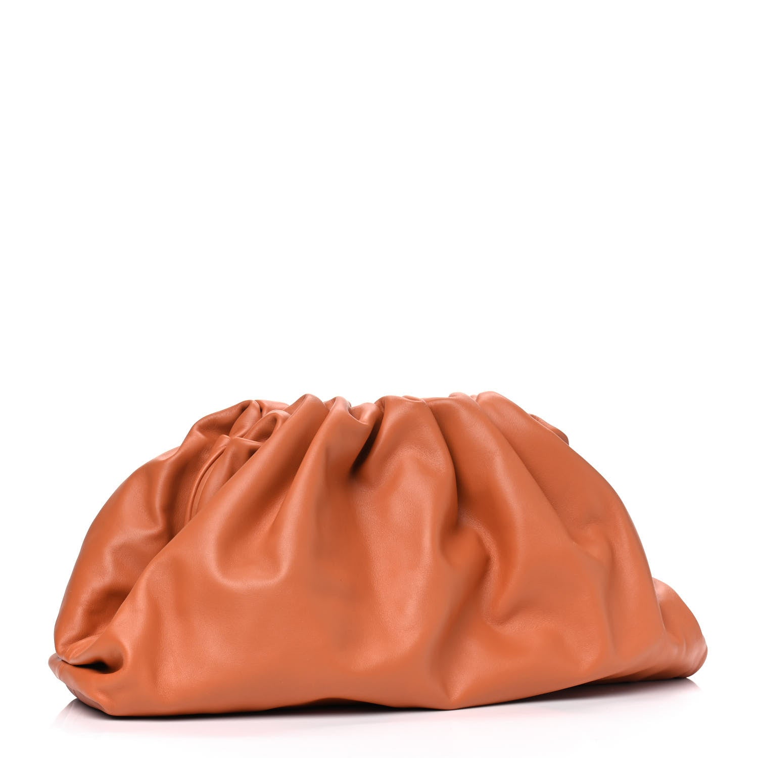Bottega Veneta Smooth Butter Calf The Pouch Oversized Clutch Clay 2 of 5