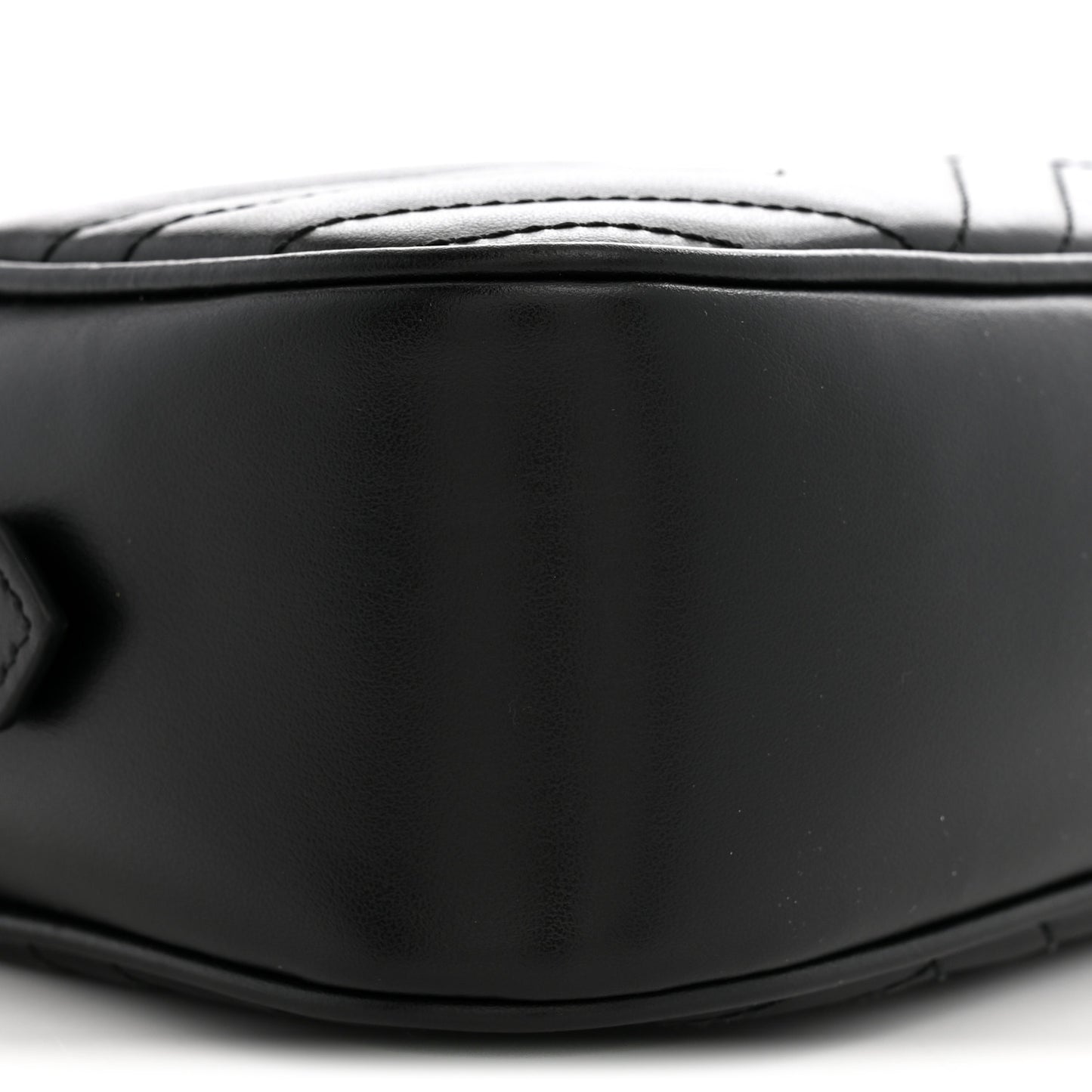 Calfskin Matelasse Small GG Marmont Chain Shoulder Bag Black