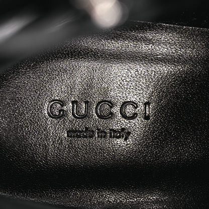 Gucci Flores Calfskin Nappa Matelasse GG 40mm Ankle Boots 39.5 Black 9 of 10