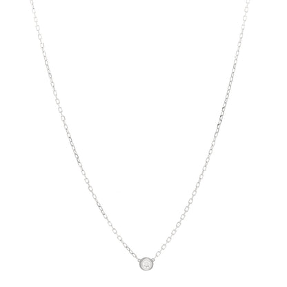 Cartier 18K White Gold Diamond SM D'Amour Pendant Necklace 1 of 4
