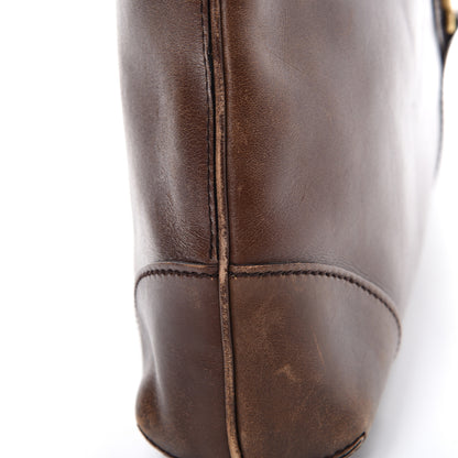 Gucci Calfskin GG Reins Hobo Brown 13 of 22