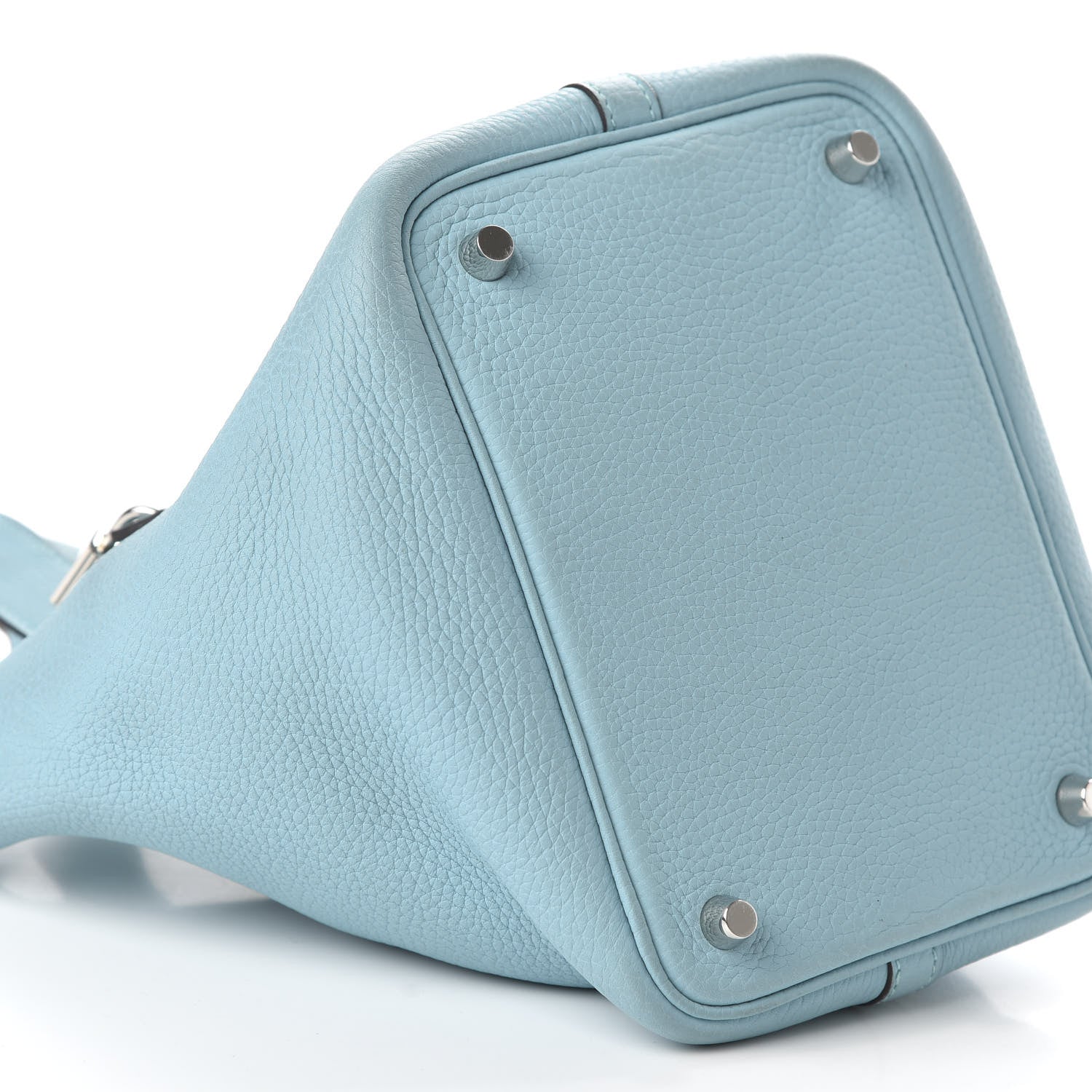 Hermes Taurillon Clemence Picotin Lock 18 PM Bleu Atoll 6 of 16