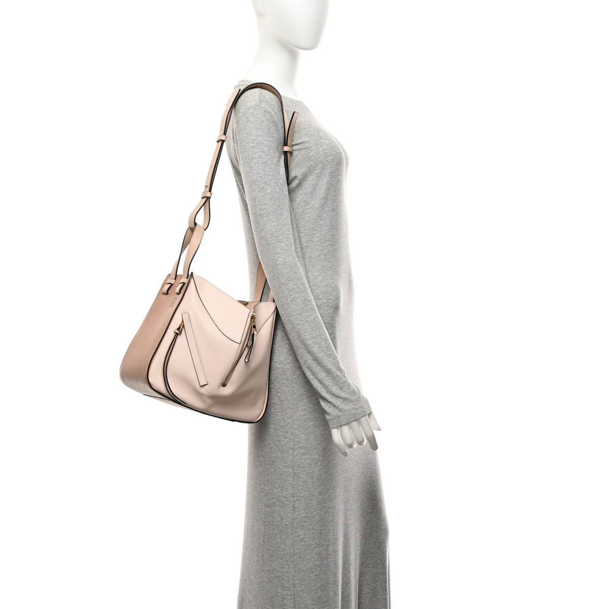 Calfskin Small Hammock Shoulder Bag Blush Multicolor