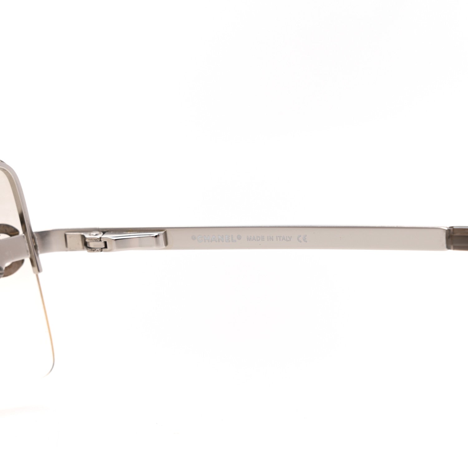 Chanel Metal Crystal CC Logo Sunglasses 4092-B Silver 5 of 7