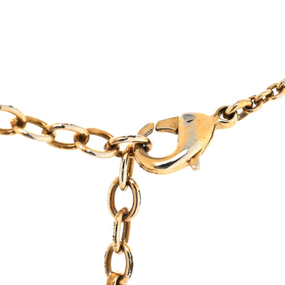 Louis Vuitton Crystal Loulougram Necklace Gold 4 of 6