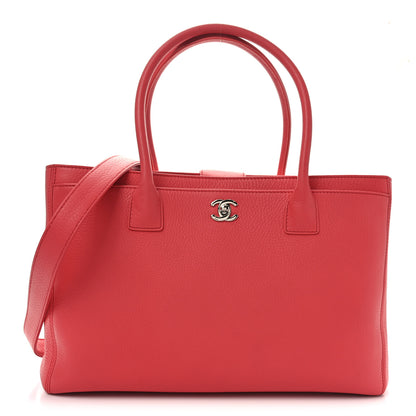Chanel Calfskin Cerf Executive Shopper Tote Coral 1 of 10