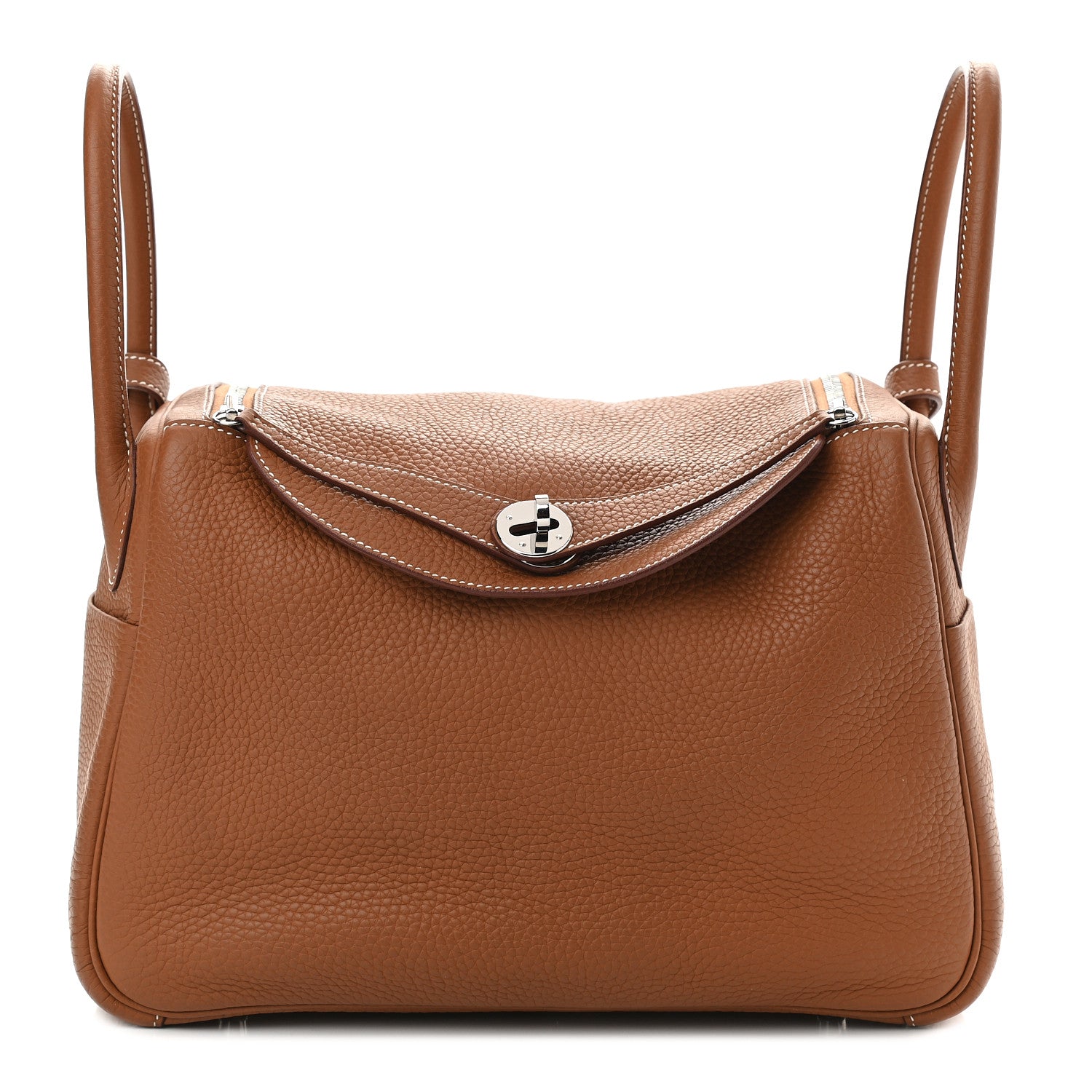 Hermes Taurillon Clemence Lindy 30 Gold 1 of 9