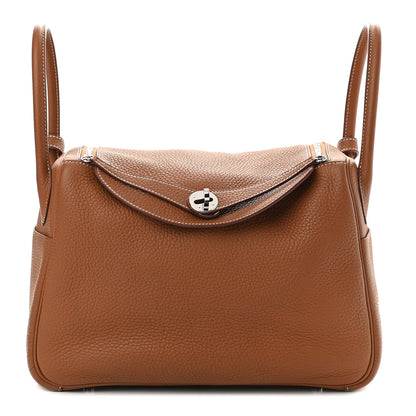 Hermes Taurillon Clemence Lindy 30 Gold 1 of 9