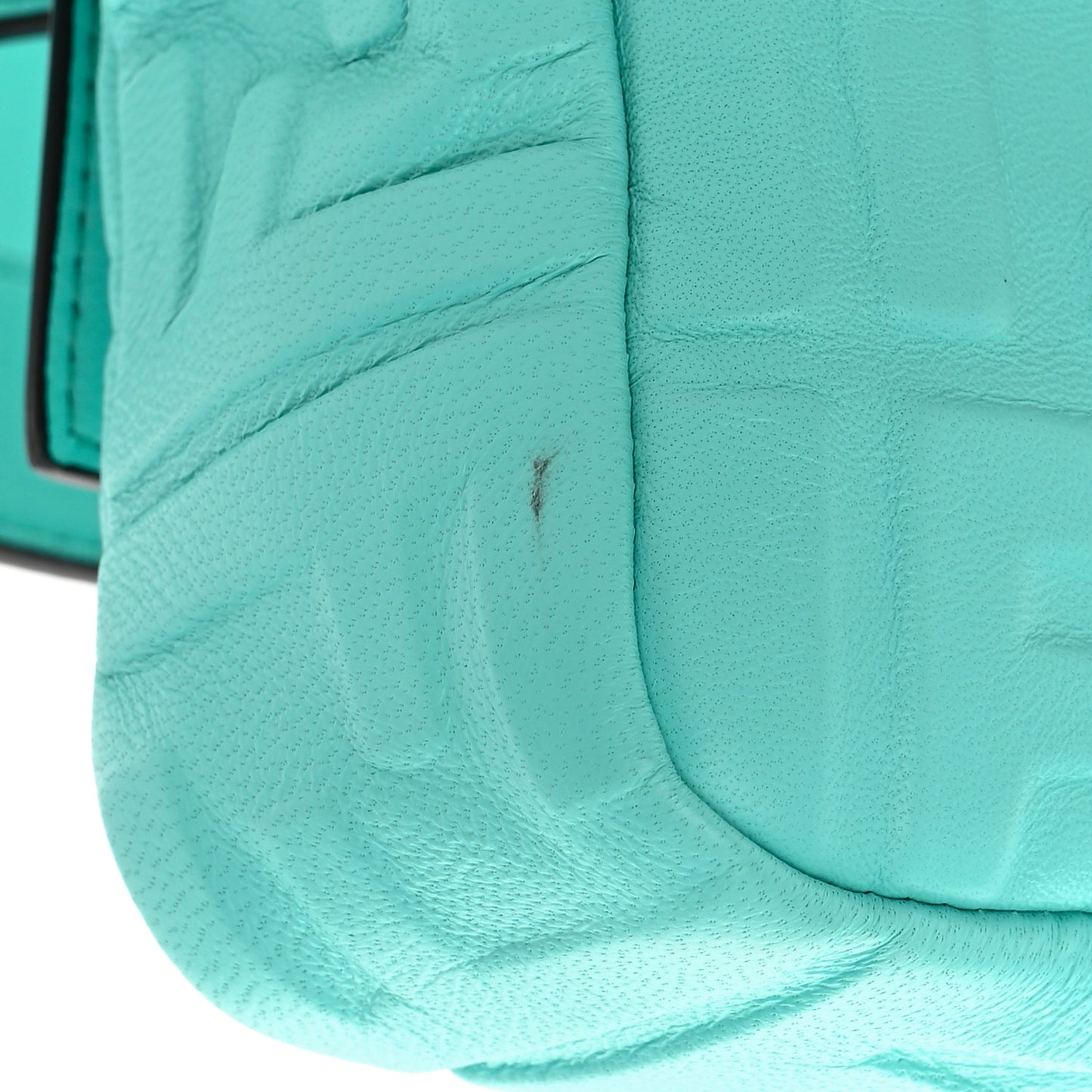 Nappa FF 1974 Embossed Baguette Tiffany