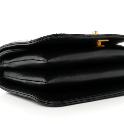 Chanel Caviar Quilted Mini Top Handle Flap Black 9 of 10