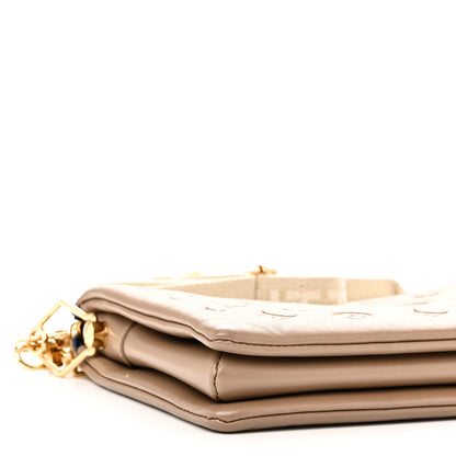 Louis Vuitton Lambskin Embossed Monogram Coussin PM Taupe 8 of 10