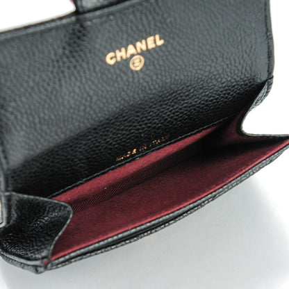 Chanel Caviar Quilted Flap Card Holder Black 5 of 8