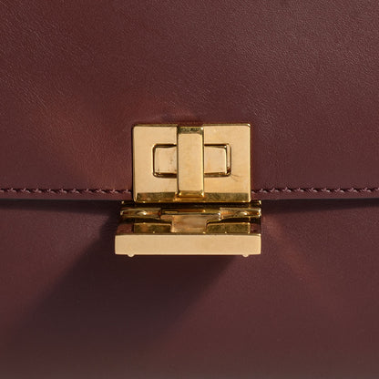 Celine Smooth Calfskin Suede Medium Trapeze Burgundy 8 of 8