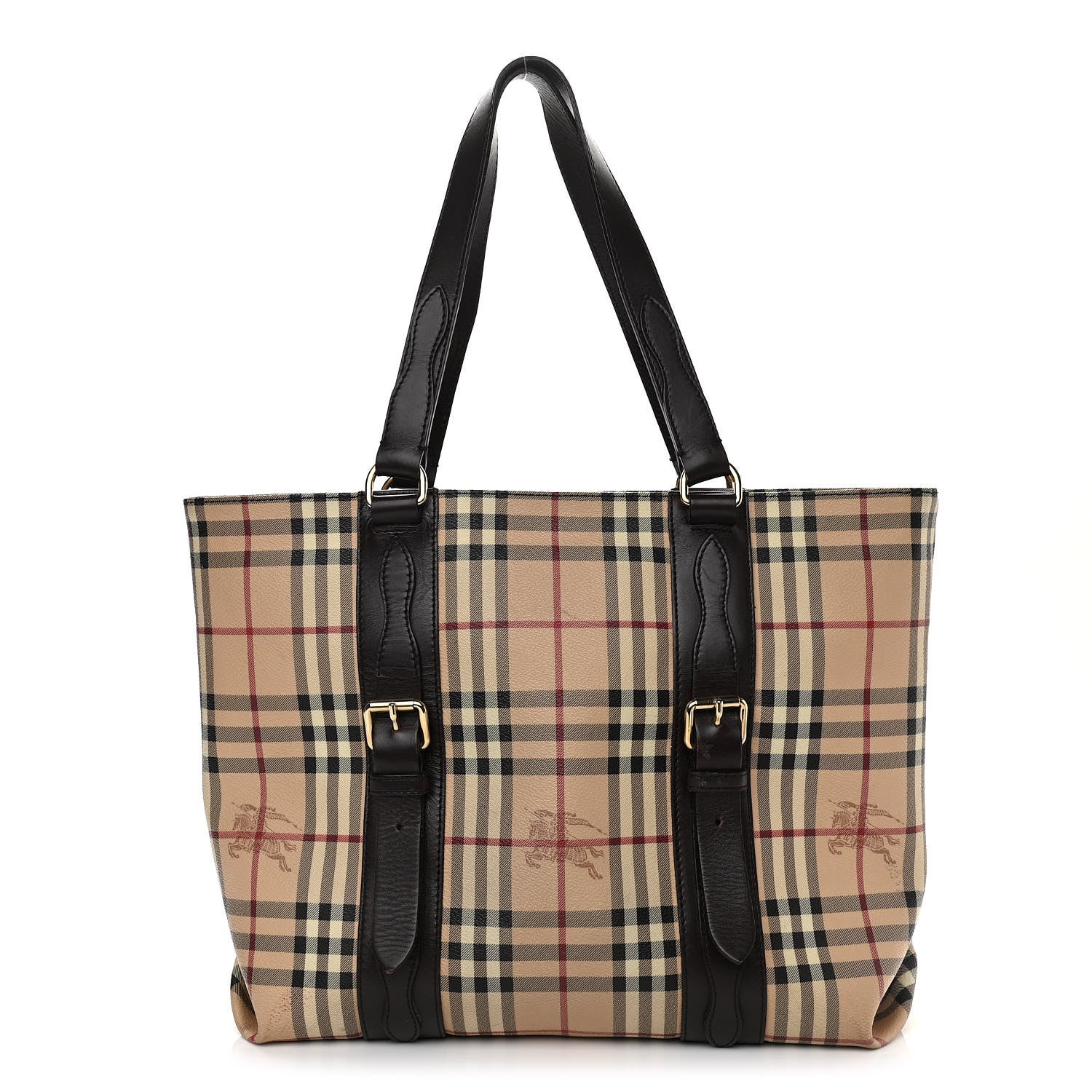 Burberry Haymarket Check Tote Chocolate 1 of 16