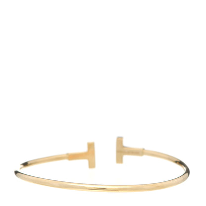 Tiffany 18K Yellow Gold T Wire Bracelet 3 of 5