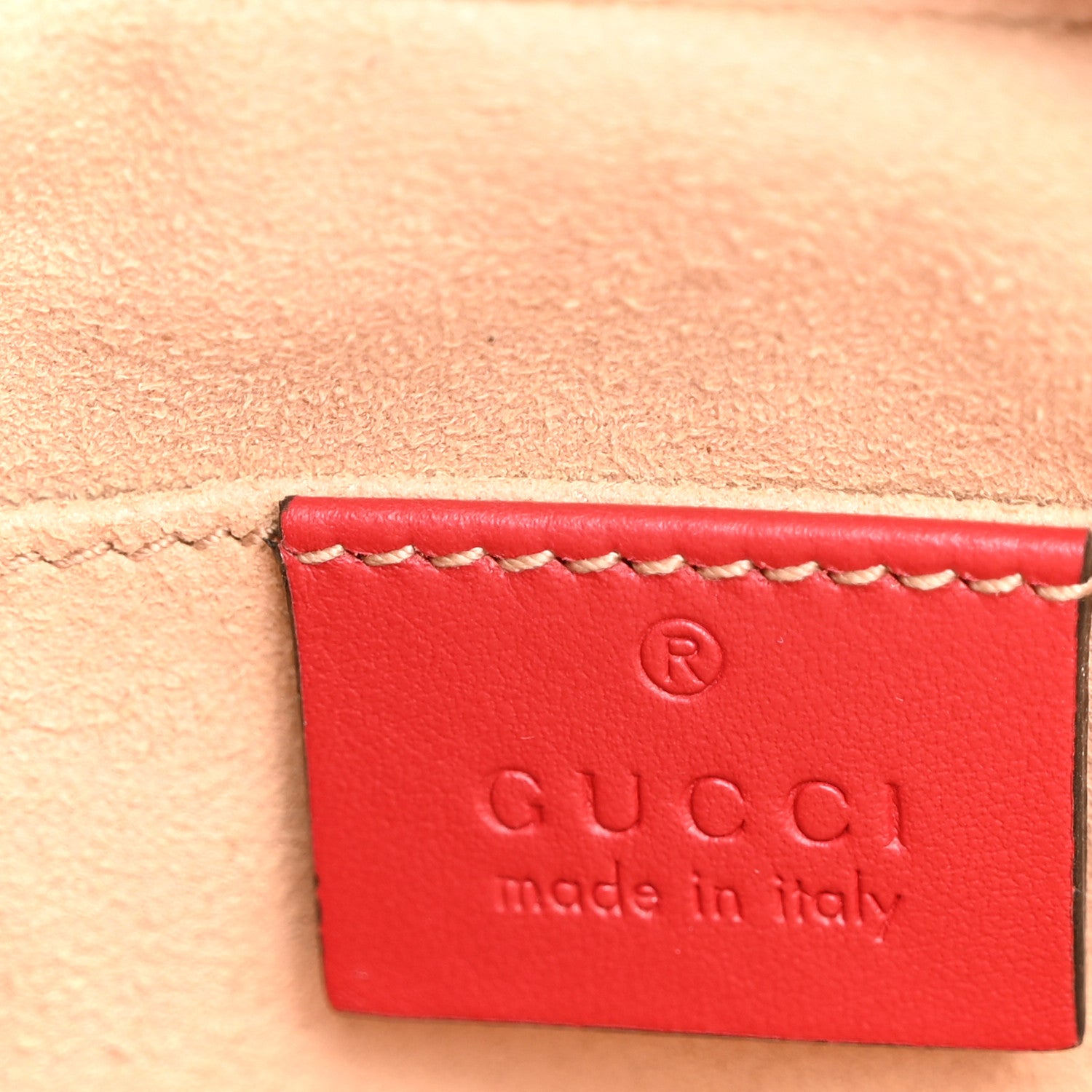 Gucci Calfskin Matelasse Small GG Marmont Chain Shoulder Bag Hibiscus Red 6 of 10