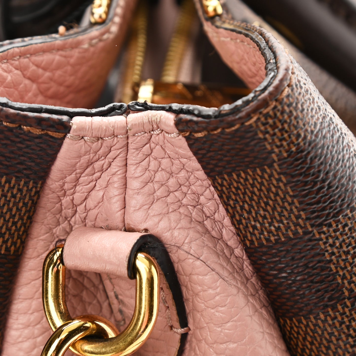 Damier Ebene Cuir Taurillon Brittany Magnolia