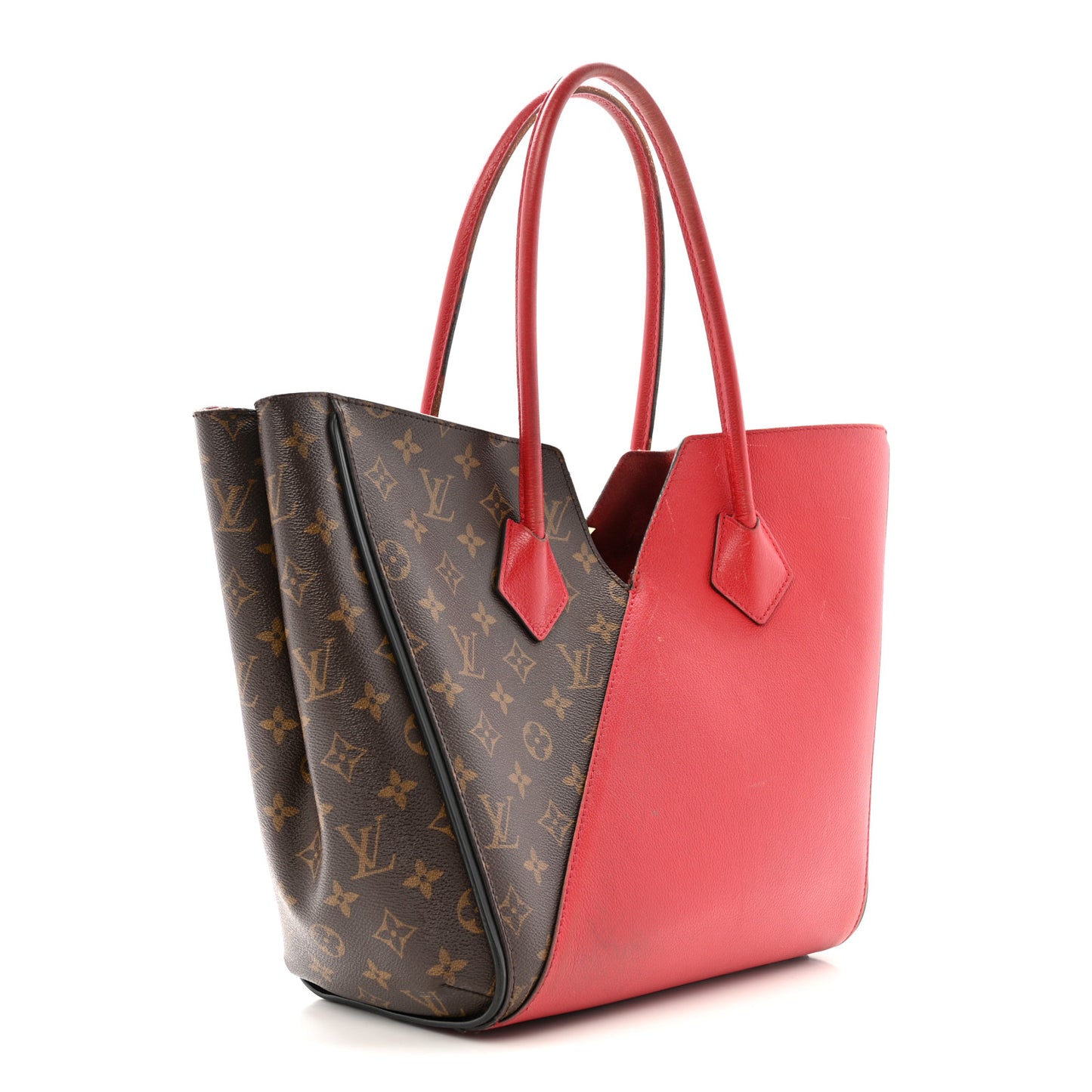 Calfskin Monogram Kimono Tote Cherry