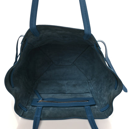 Celine Soft Grained Calfskin Small Belt Cabas Phantom Blue 4 of 7