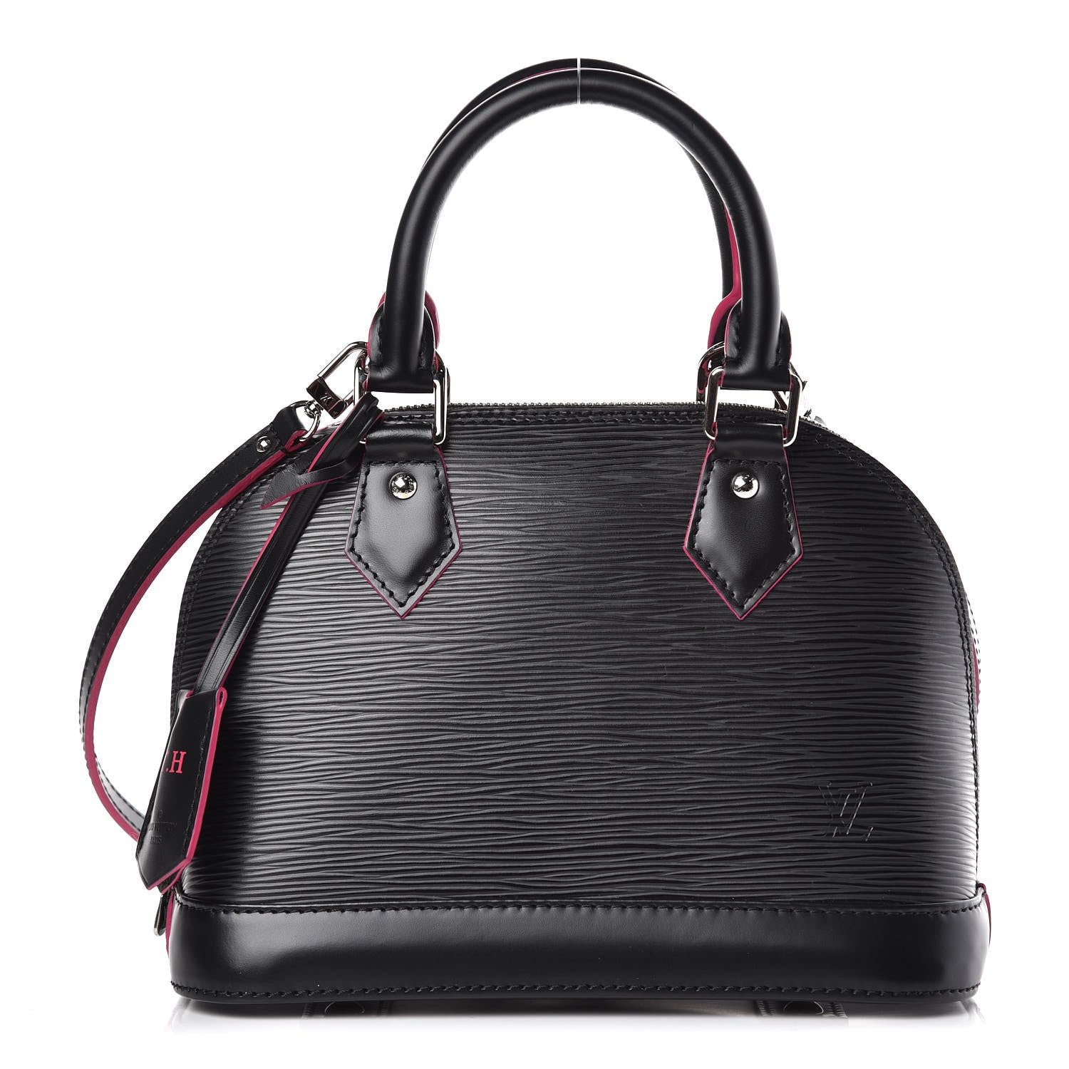 Louis Vuitton Epi Alma BB Black Hot Pink 1 of 9