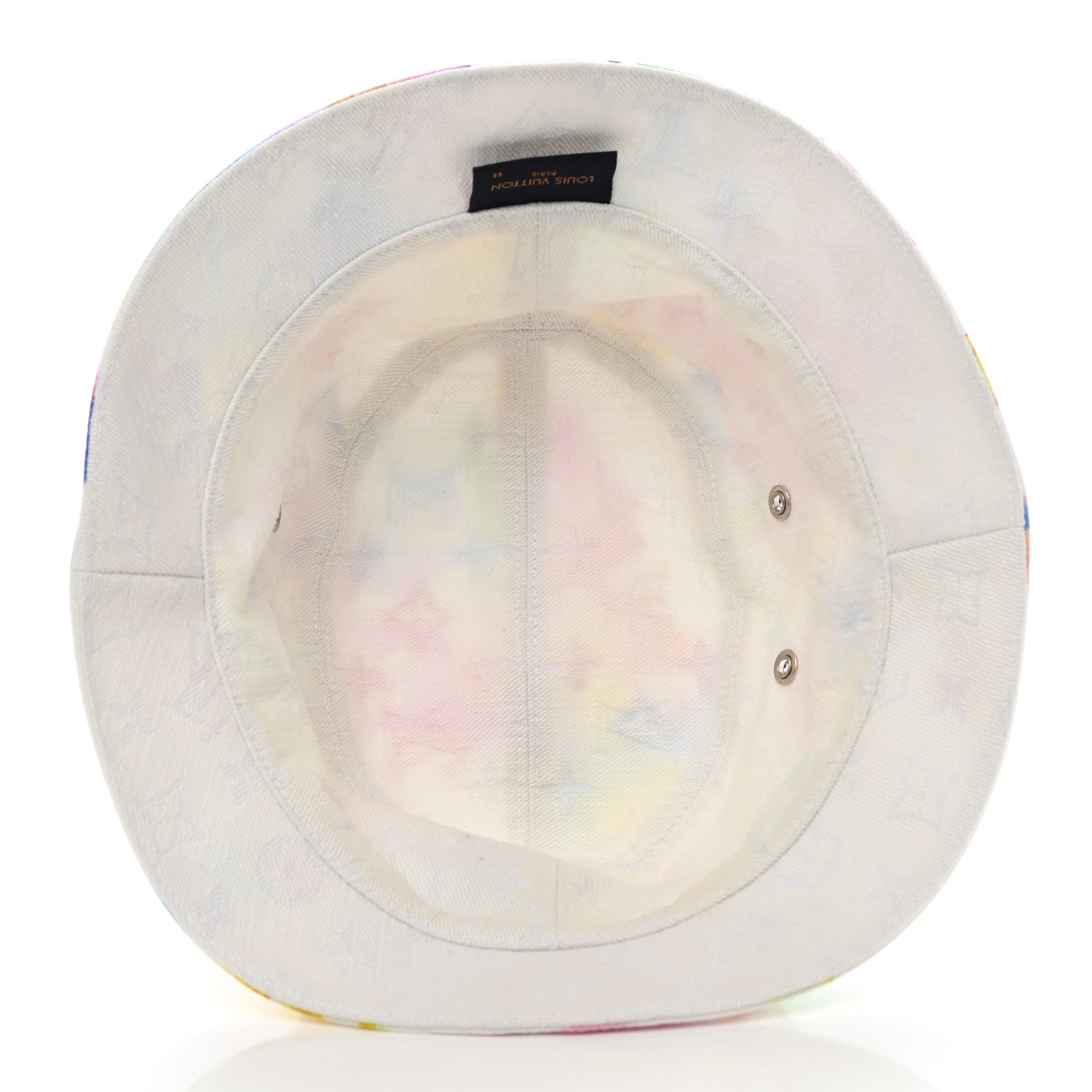 Louis Vuitton Watercolor Cotton Transformable Bob Bucket Hat 58 Multicolor 7 of 10