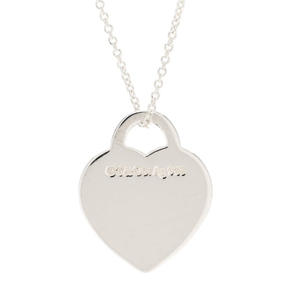 Tiffany Sterling Silver Medium Return To Tiffany Heart Pendant Necklace 4 of 6