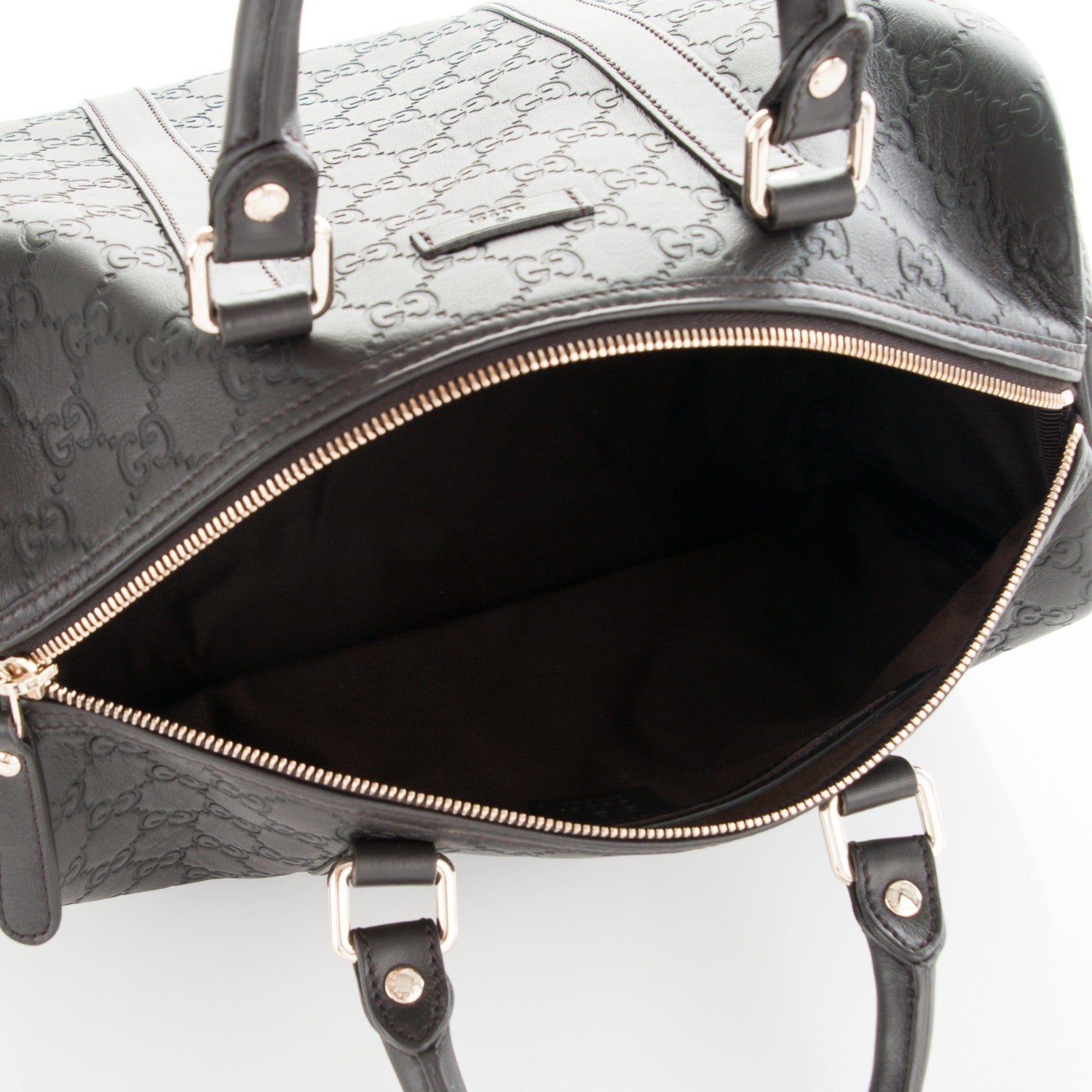 Gucci Guccissima Medium Joy Boston Dark Brown 5 of 7