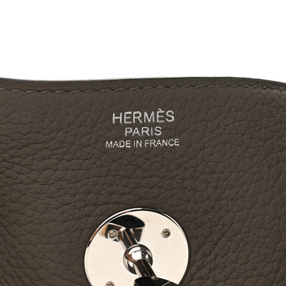 Hermes Taurillon Clemence Lindy 30 Etain 6 of 11