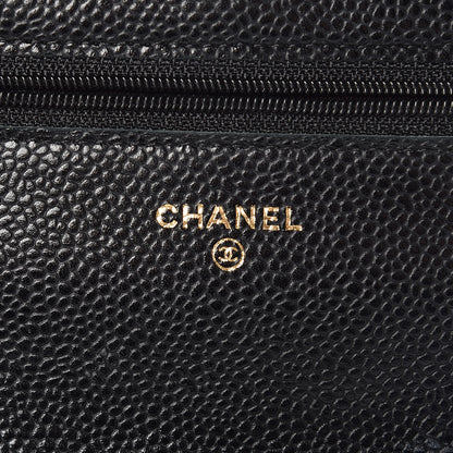 Chanel Caviar Quilted Wallet On Chain WOC Black 6 of 11