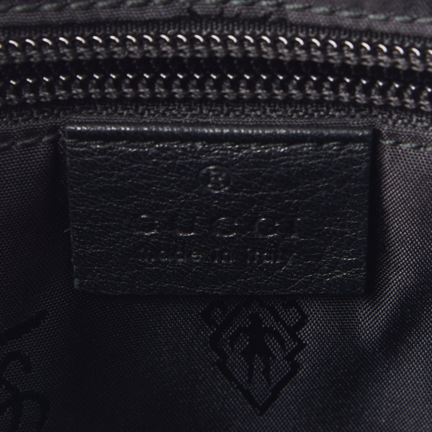 Guccissima Medium Flat Messenger Bag Black