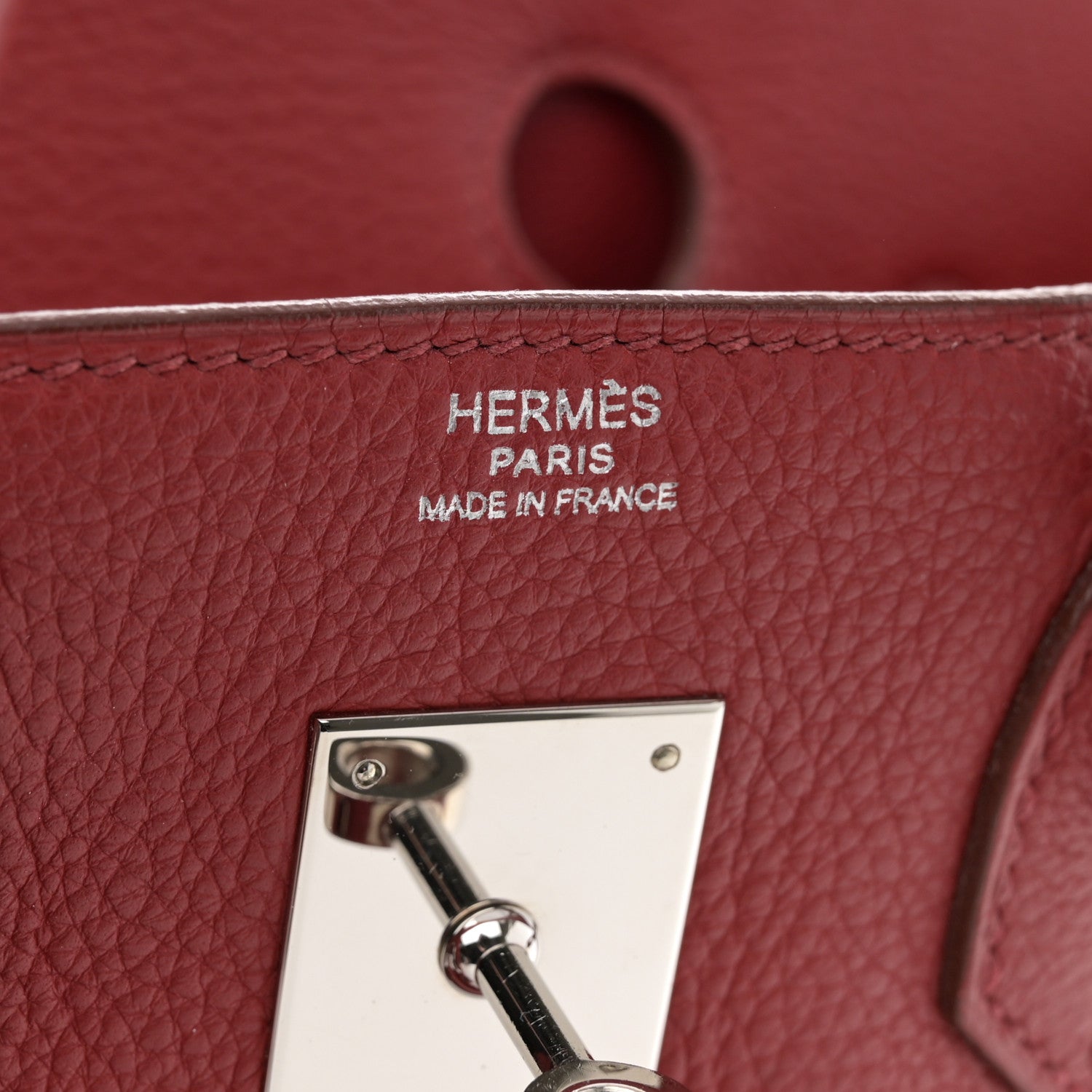 Hermes Taurillon Clemence Birkin 30 Rouge Garance 6 of 16