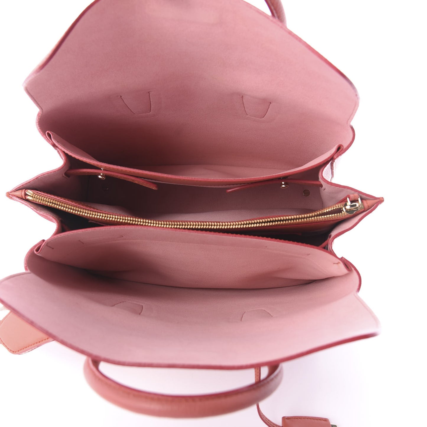 Grained Calfskin Studded Medium Milla Tote Pink