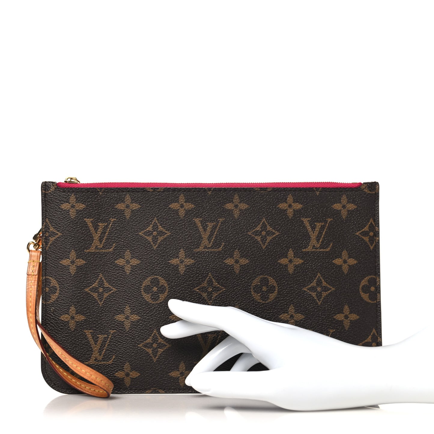 Monogram Neverfull MM GM Pochette Fuchsia