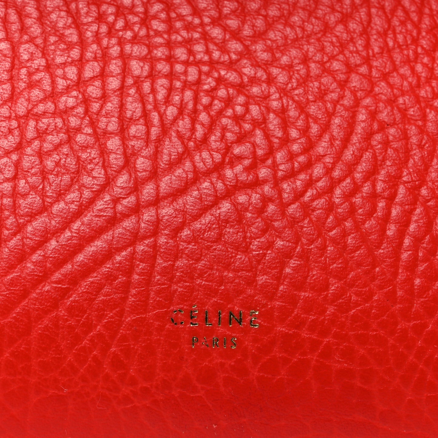 Elephant Calfskin Mini Tri-Color Belt Bag Vermillion