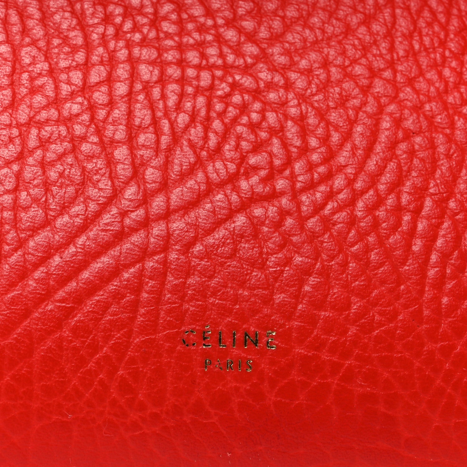 Celine Elephant Calfskin Mini Tri-Color Belt Bag Vermillion 6 of 11