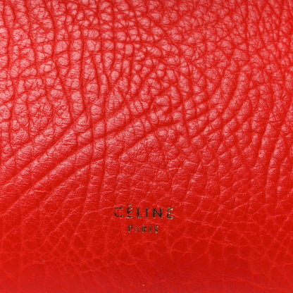 Celine Elephant Calfskin Mini Tri-Color Belt Bag Vermillion 6 of 11