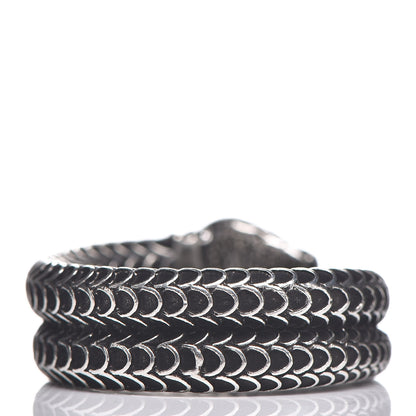 Gucci Sterling Silver Garden Snake Band Ring 59 8.75 3 of 7