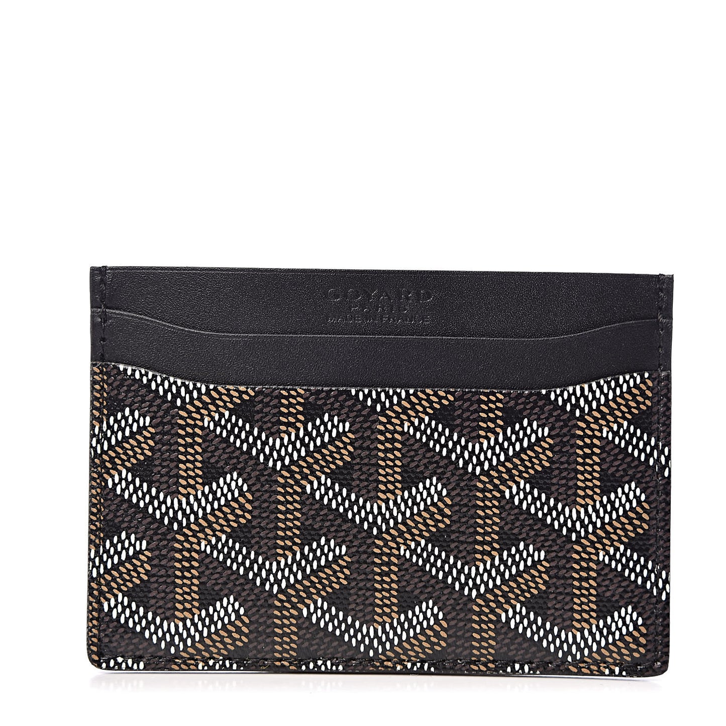 Goyardine Saint Sulpice Card Holder Black