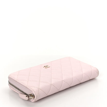 Chanel Caviar Quilted Large Gusset Zip Around Wallet Pink 4 of 8