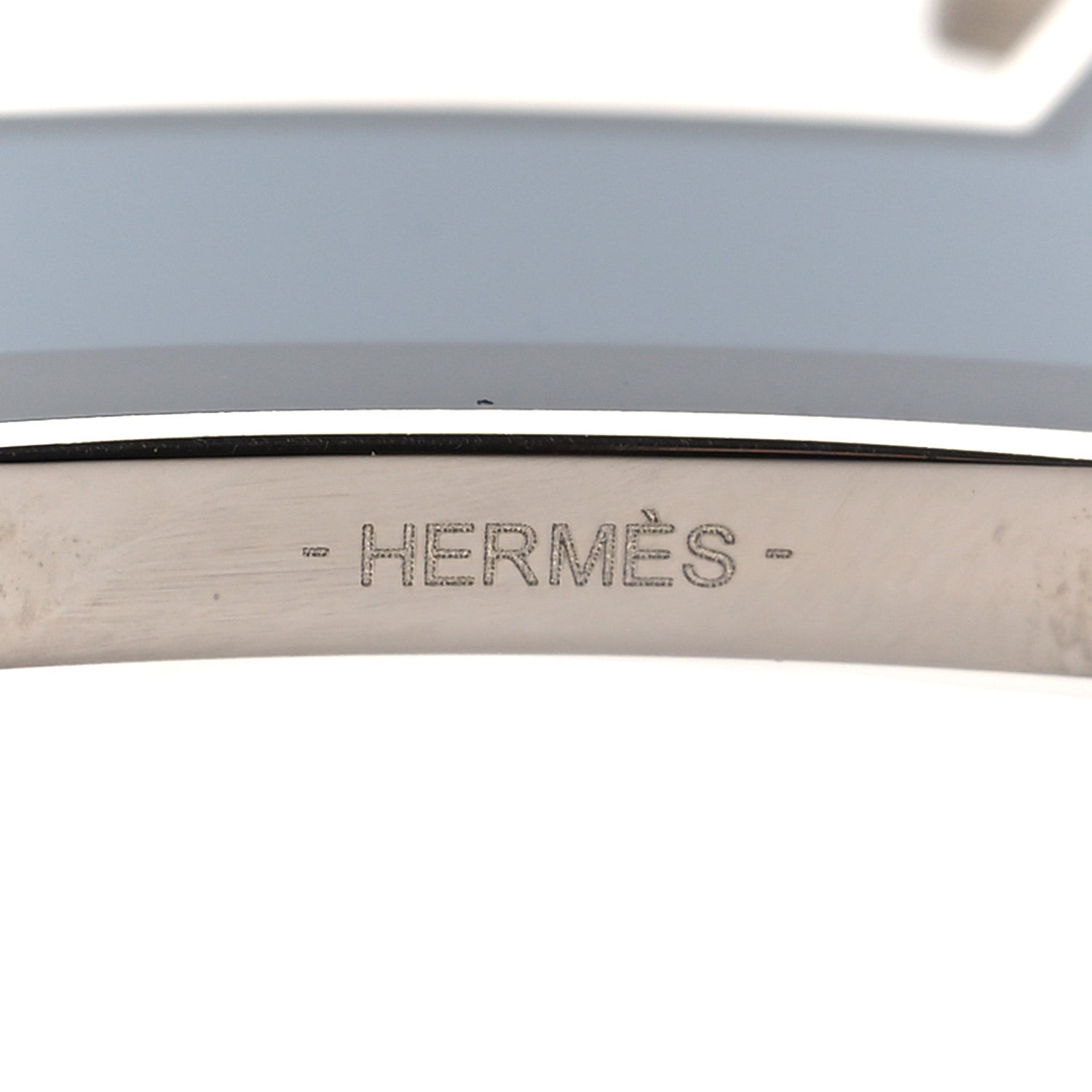 Hermes Enamel Street 32mm H Belt Buckle Blue Black 3 of 4