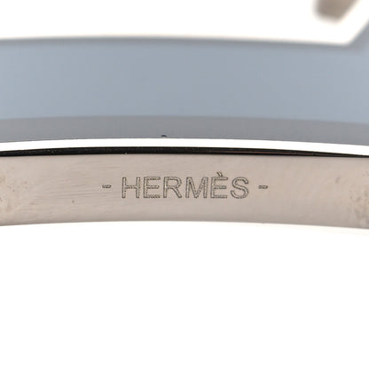 Hermes Enamel Street 32mm H Belt Buckle Blue Black 3 of 4