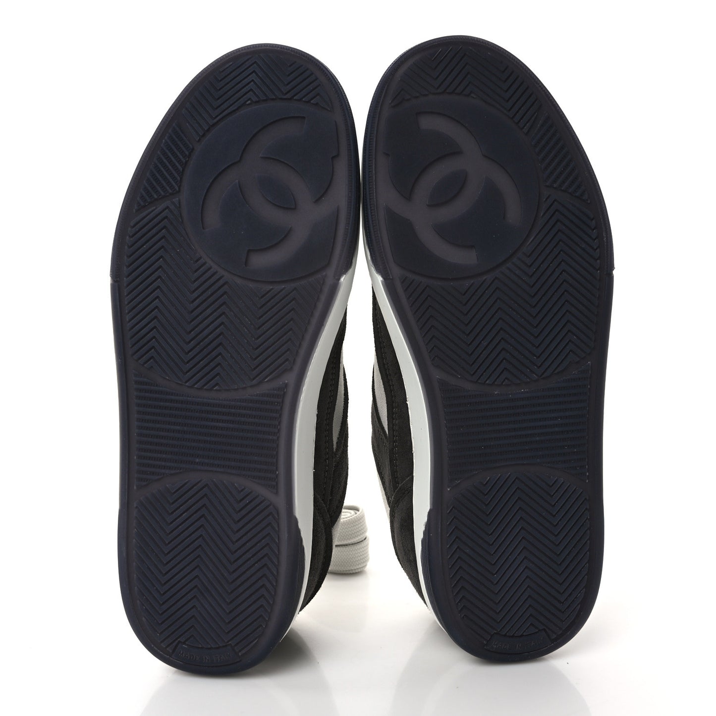 Suede Kidskin Womens CC Sneakers 36.5 Black White