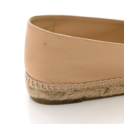 Chanel Lambskin CC Espadrilles 40 Beige Black 15 of 22