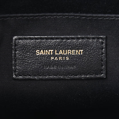 Saint Laurent Calfskin Matelasse Monogram Lou Camera Bag Dark Beige 6 of 9