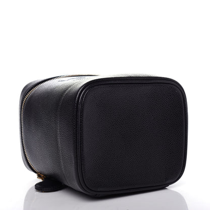 Chanel Caviar Cosmetic Vanity Bag Black 4 of 7