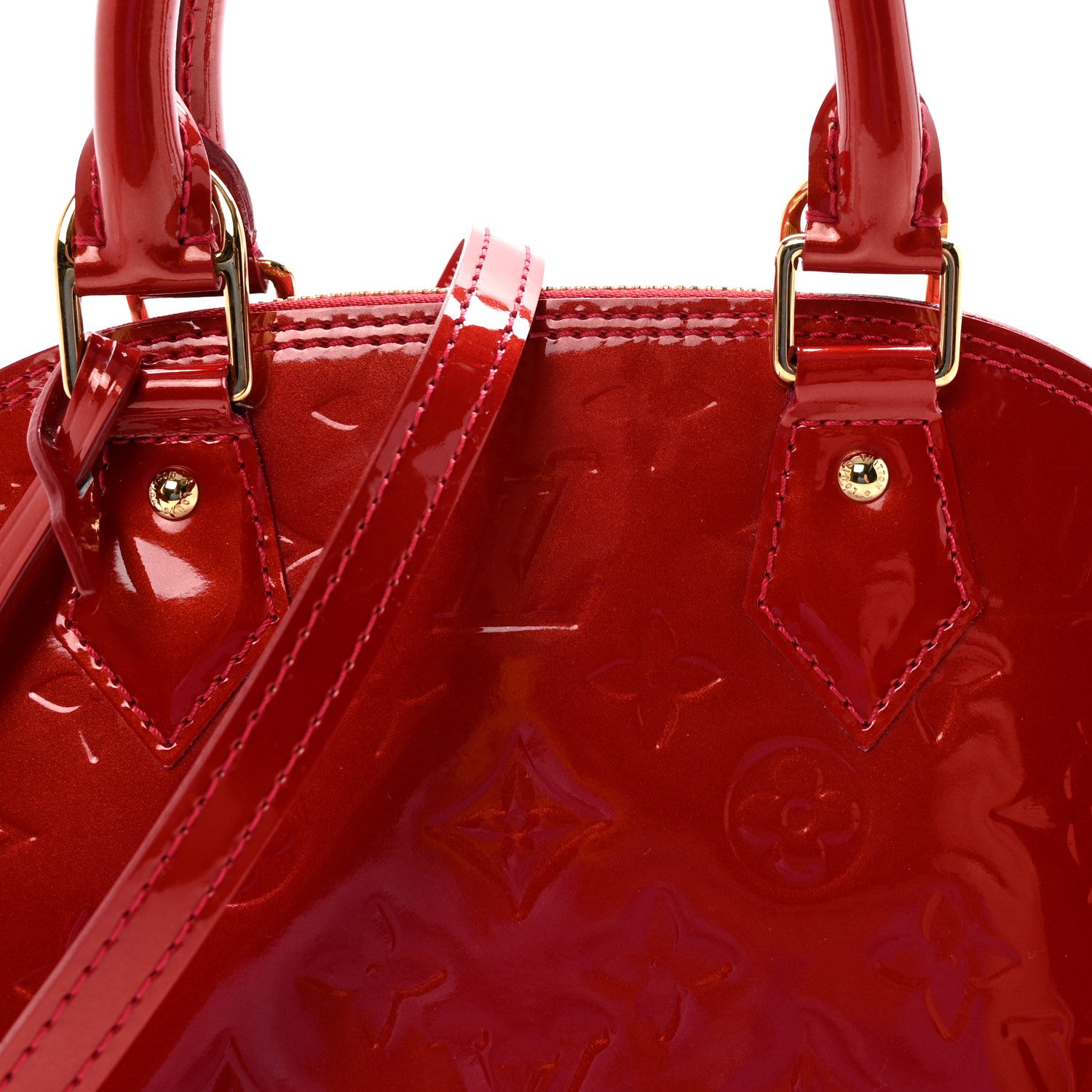 Louis Vuitton Vernis Alma BB Pomme D'Amour 7 of 9