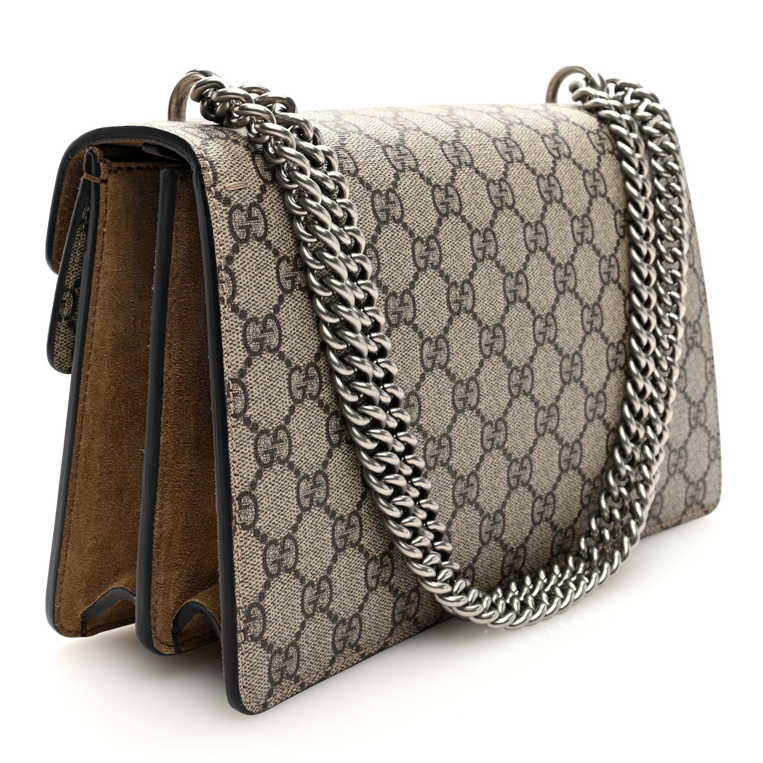 Gucci GG Supreme Monogram Small Dionysus Shoulder Bag Taupe 3 of 10
