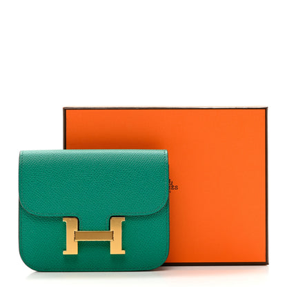 Hermes Epsom Constance Slim Wallet Vert Jade 8 of 8