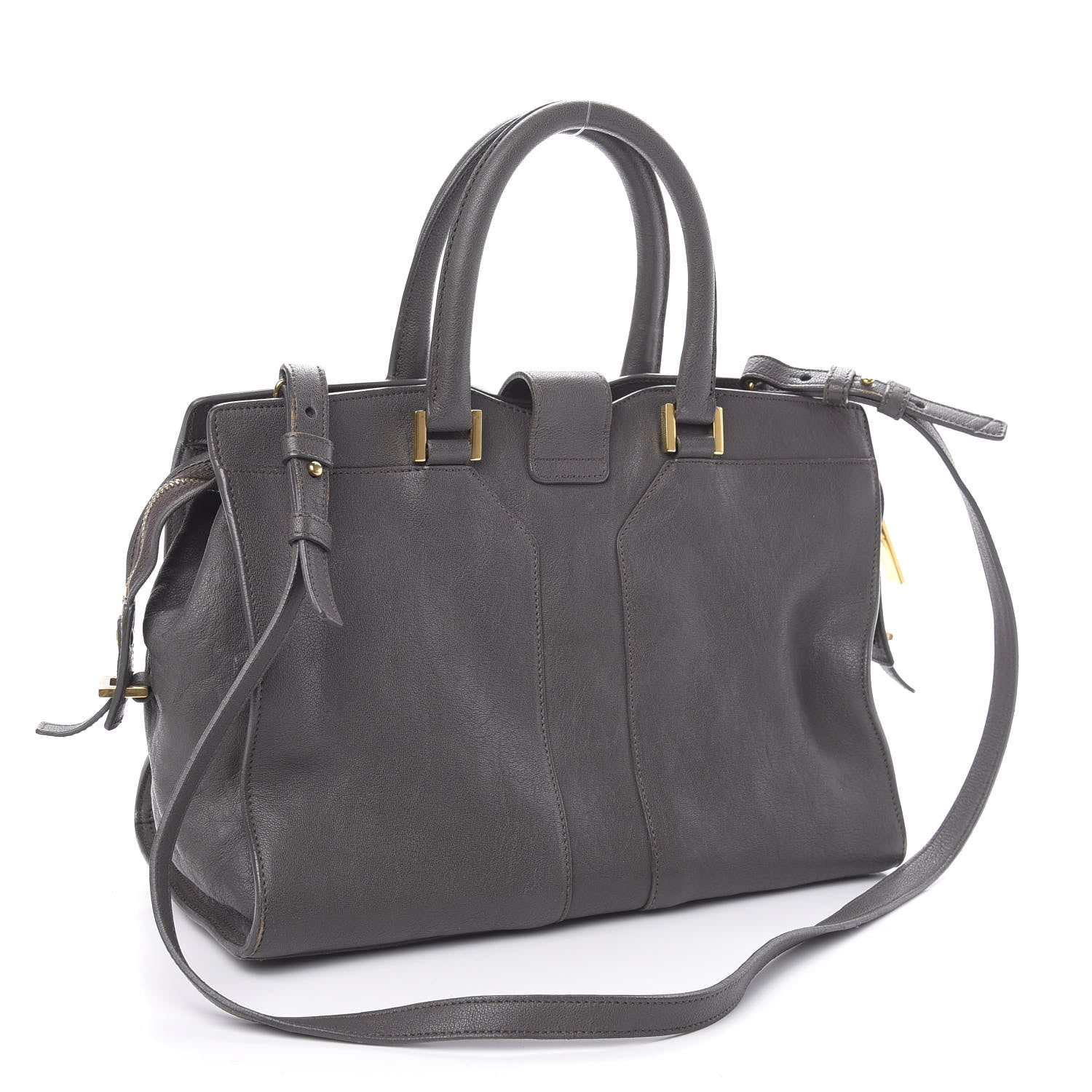 Saint Laurent Sheepskin Small Cabas ChYc Grey 3 of 11