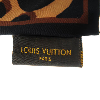 Louis Vuitton Silk Leopard Bandeau Scarf Marron 2 of 3